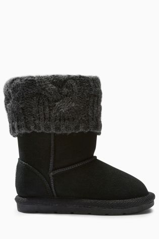 Knitted Pull-On Boots (Younger Girls)